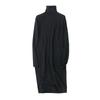 Sweater Dress Fall and Winter New Arrival Foreign Trade Women's Clothing Silm Turtleneck Pullover Long Sleeve Hip-Wrapped Mid-Length Dress 27596