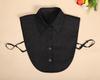 Perfect Match Women Shirt Fake Collar Detachable Collars For Mens Solid Lapel Necklace False Collar Lapel Blouse Top Clothes Decorative