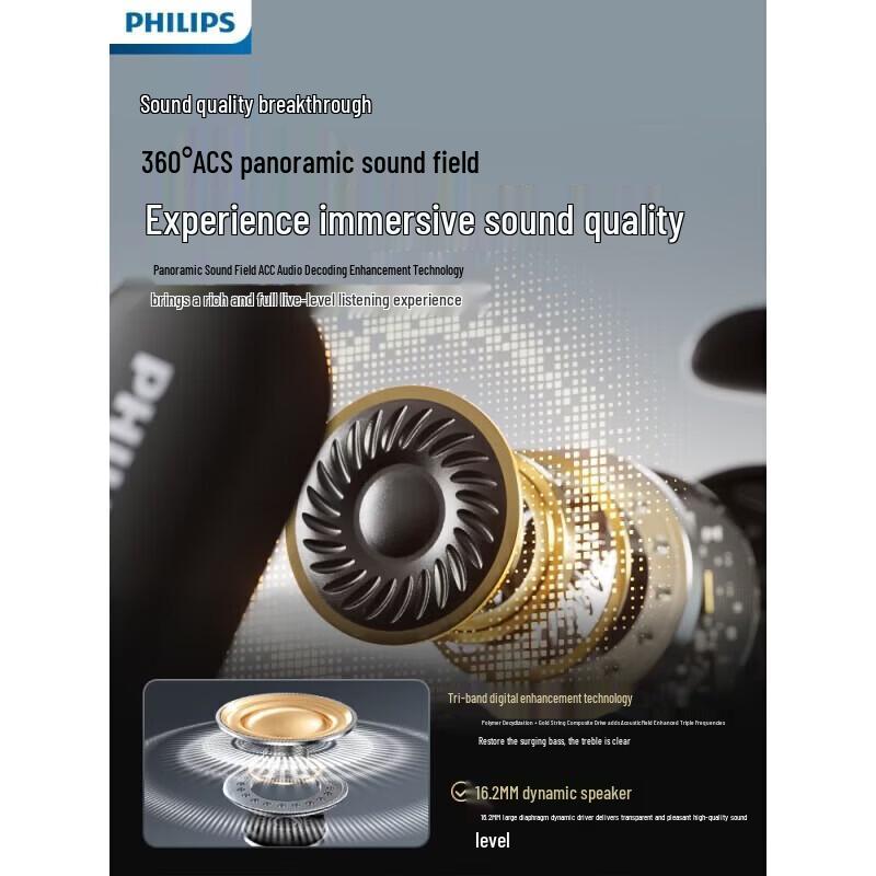 Philips TAT2739 Open-Ear Sports Bluetooth Headphones