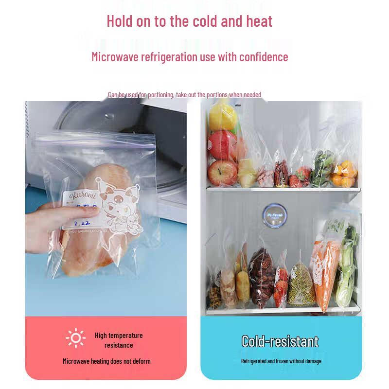 Yijie Medium Freezer Food Sealing Bags, 2-Pack