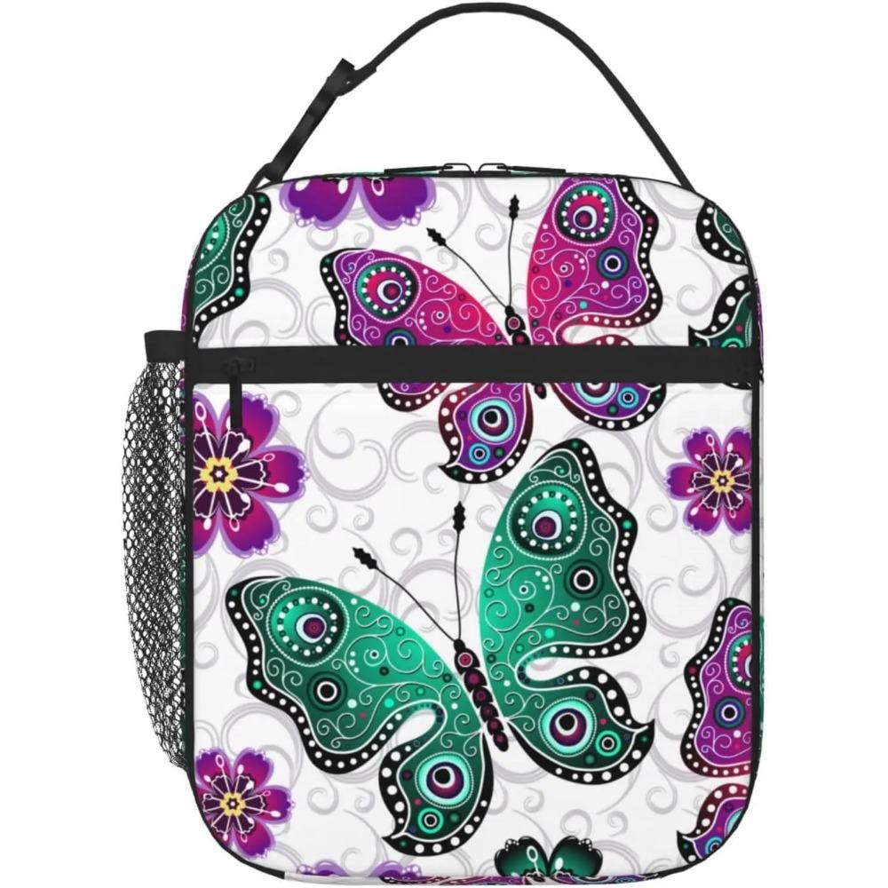 Fox Bunny Cloud Lunch Bag for Women Men Reusable Insulated Lunch Box Portable Lightweight with Side Pocket for Work Picnic