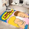 Funny B-Beavis and Butt-Head Printed Absorbent Washable Carpet, Non-Slip Bathroom Mats, Kitchen Rugs, Yoga Mat,Living Room Entrance, Camping Picnic Ru