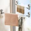 Punching-Free Suction Cup Towel Bar Retractable Paper Towel Holder  Storage Supplies