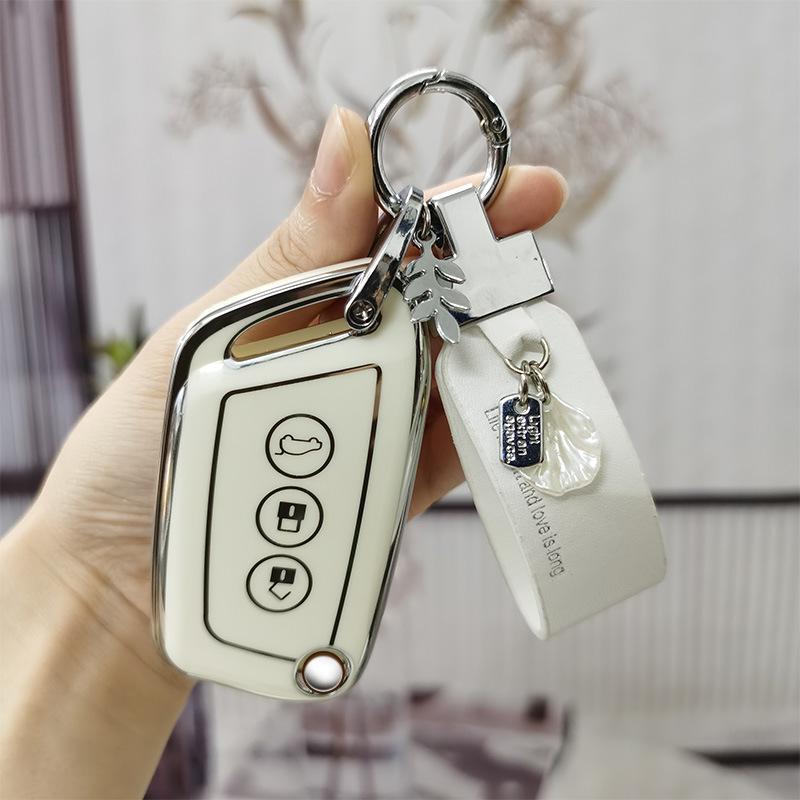 New Baojun RS3/RS7 Key Case & RC5/RC6/Female RS5 Shell Decoration with Kiwi Buckle for E300 Folding Model