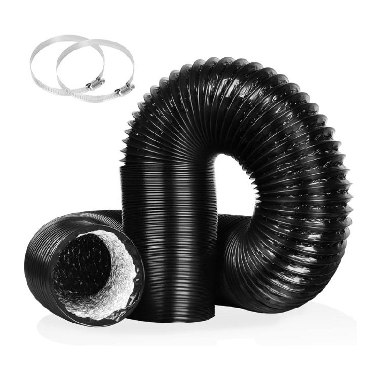 Permanent Aluminum PVC Compound Ventilation Hose 150mm For Kitchen Exhaust And Bathroom Ventilation