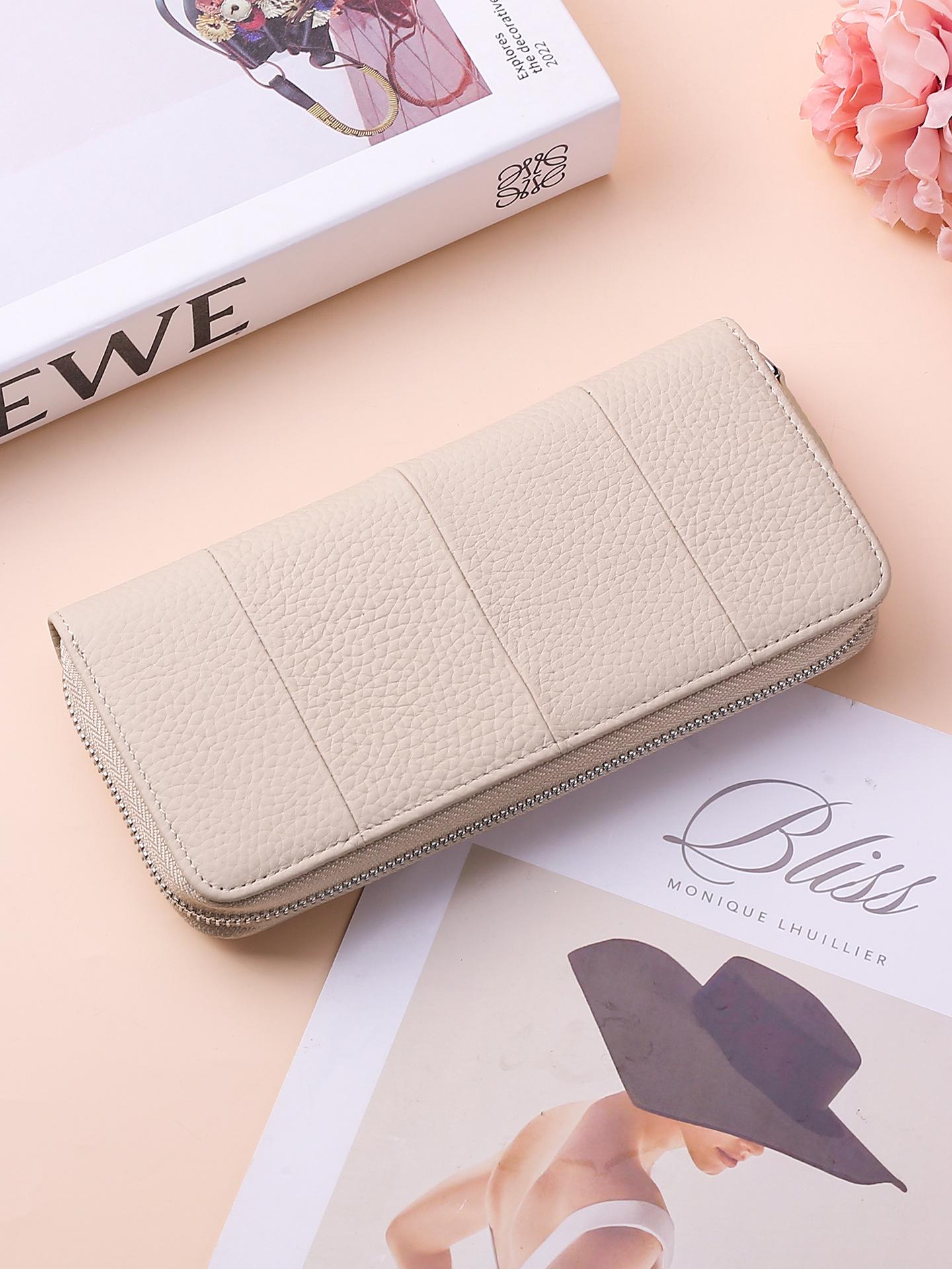 Женский японский кожаный кошелек и сумка для телефона с блокировкой RFID большой емкости 2660₽