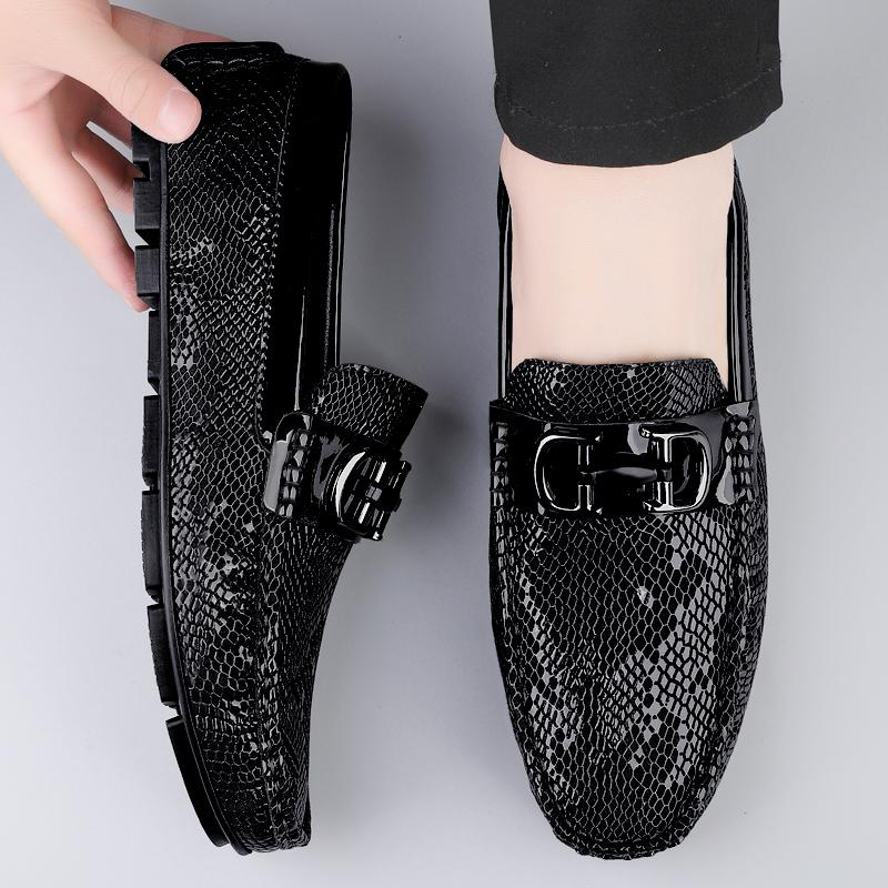 Italian Loafers Dress Shoes Men Loafers Leather Men's Business Shoes for Men Formal Mariage Wedding Shoes Trendy Flats