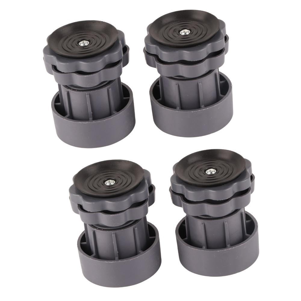 4PCS Grey Washing Machine Foot Pad PP + PVC Shockproof Pad Anti Vibration Pad For Laundry Room