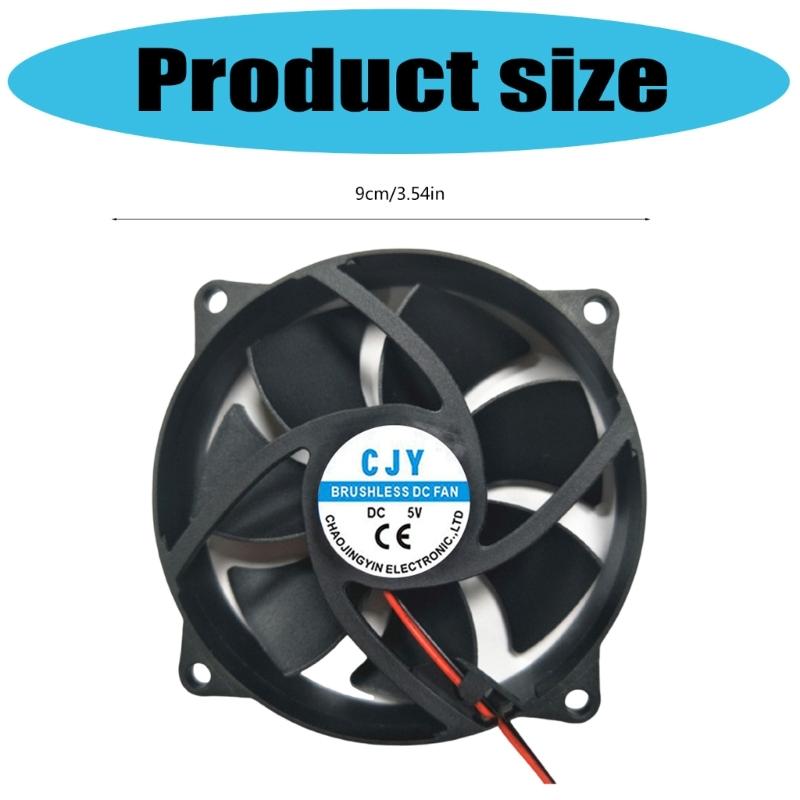 Powerful 90mm Computer Cooling Fan For Gaming PC Servers Heat Dissipation Computer Router CPU Cabinet Accessories