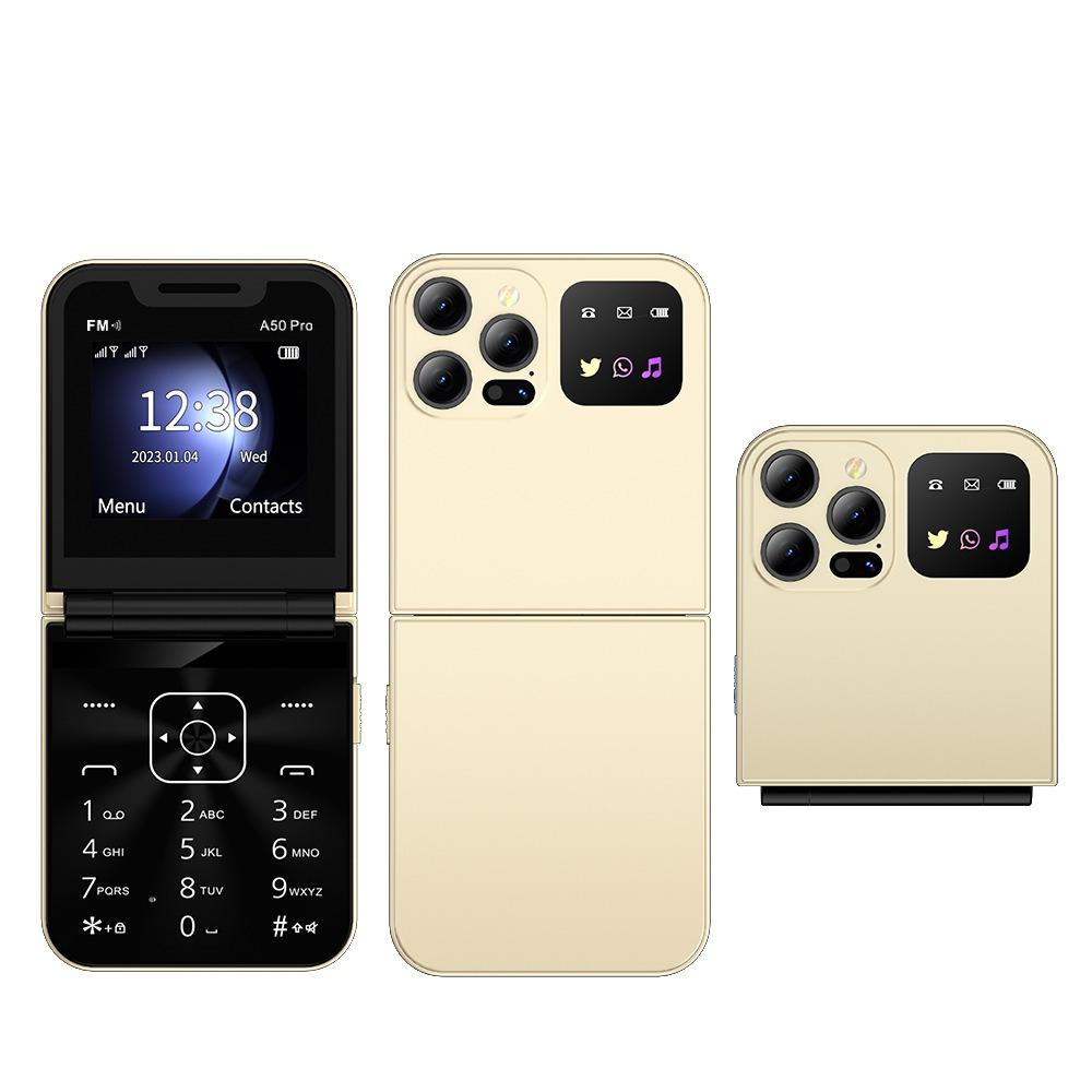 Dual Card Mobile-phone Folding Flip Phone for The Elderly Mobile Phone Flip Phone Button Mobile Phone