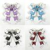 3D Rhinestone Wing Bow Ornament Sparkly Handmade Ribbon Decor for DIY Gift Wrapping Clothing Hair Accessories