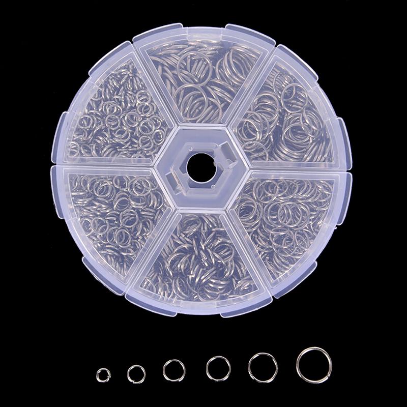 

1Box Open Connector Jump Rings Loops Split Rings Jewelry Making Diy Crafts Diy чёрный