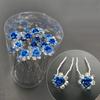 high quality100pcs/ 5Bottle/ Pack Wedding Bride Elegant and Sweet Hairpin Decoration Hair Accessories, Rose U-shaped Rhinestone Hair Fork Set,