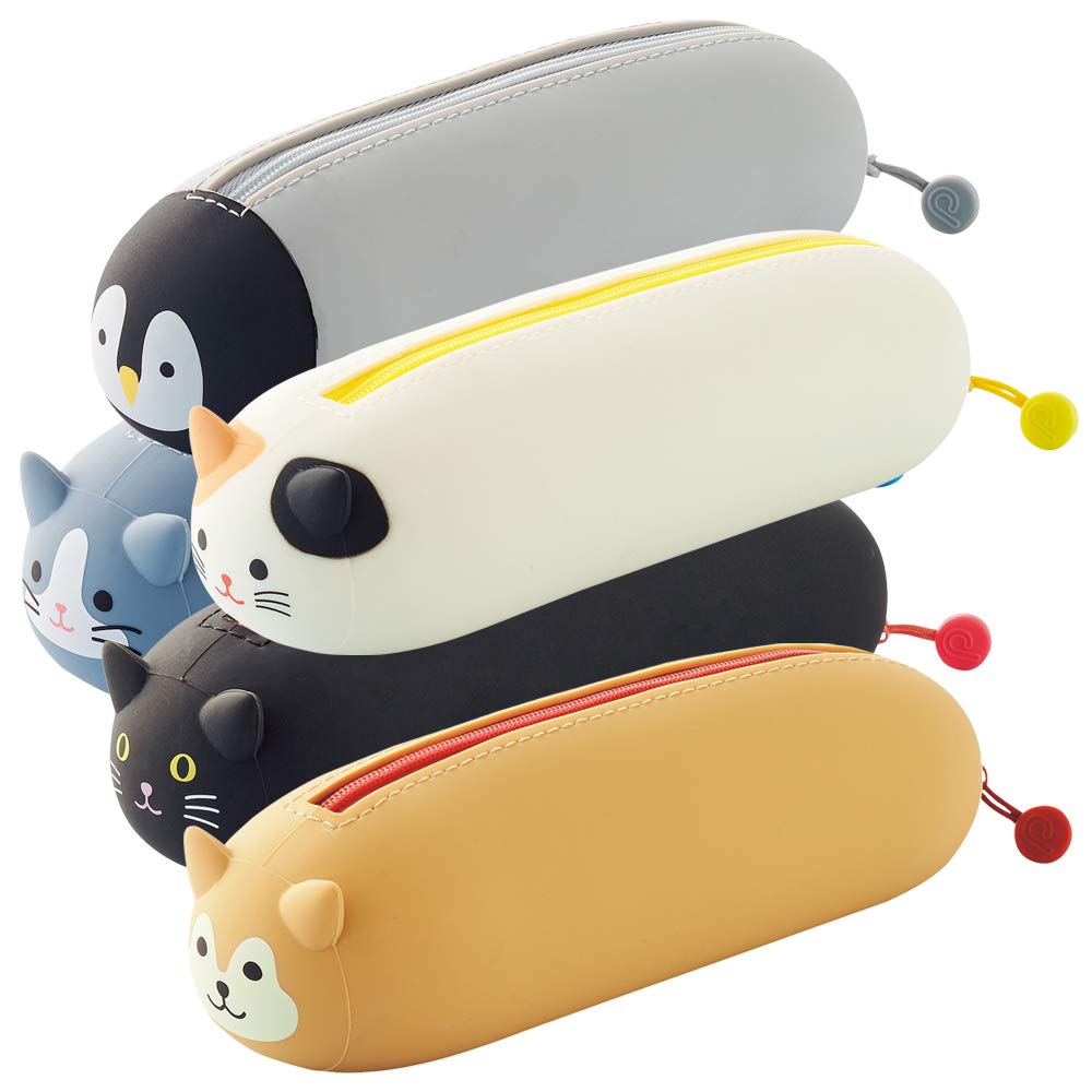 LIHIT LAB Nekorobi Pen Pouch Kuroneko A7781-3