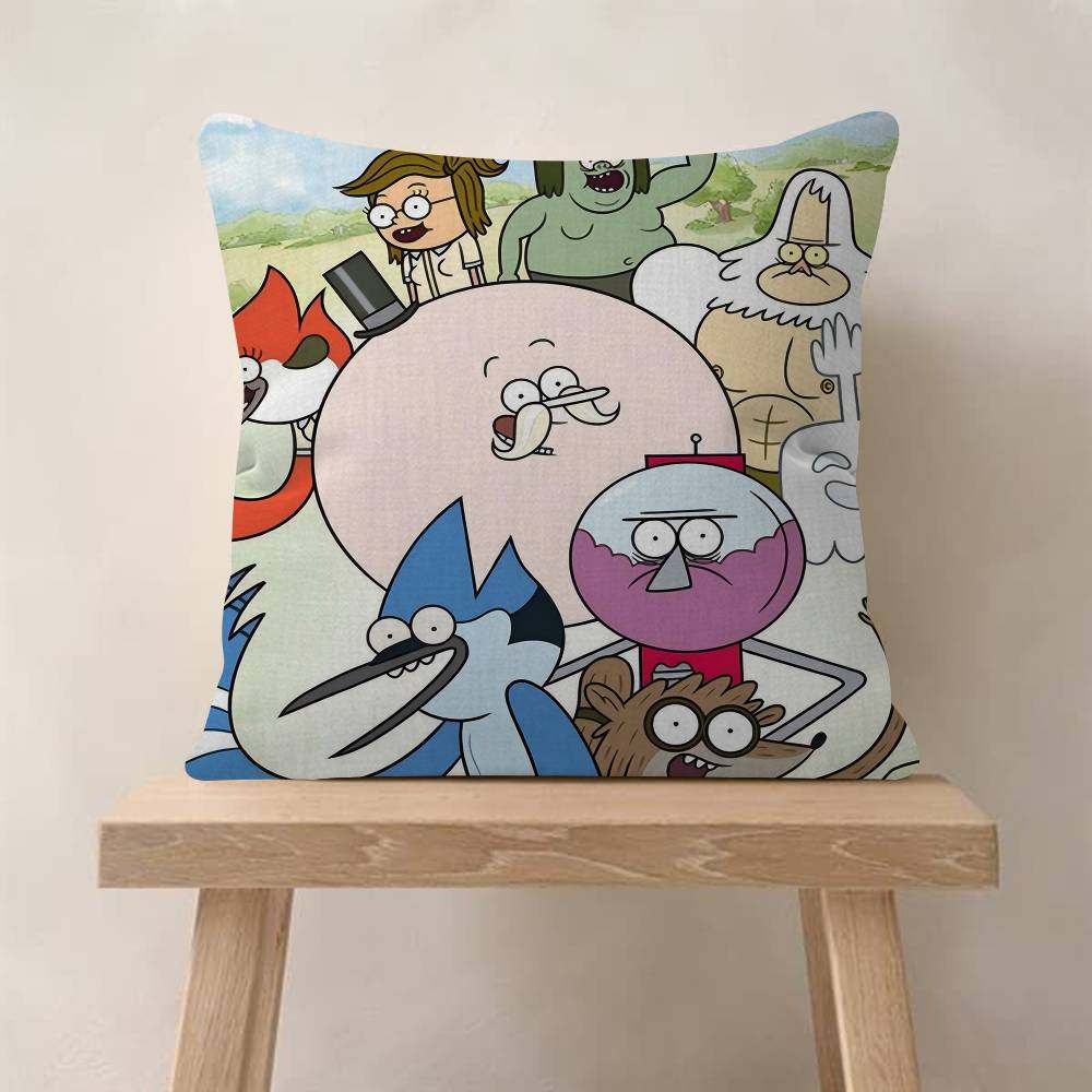 pc Regular Show Pillow Anime Pillow Sofa Bed Head Pillow Cover Cushion Cover Fashion