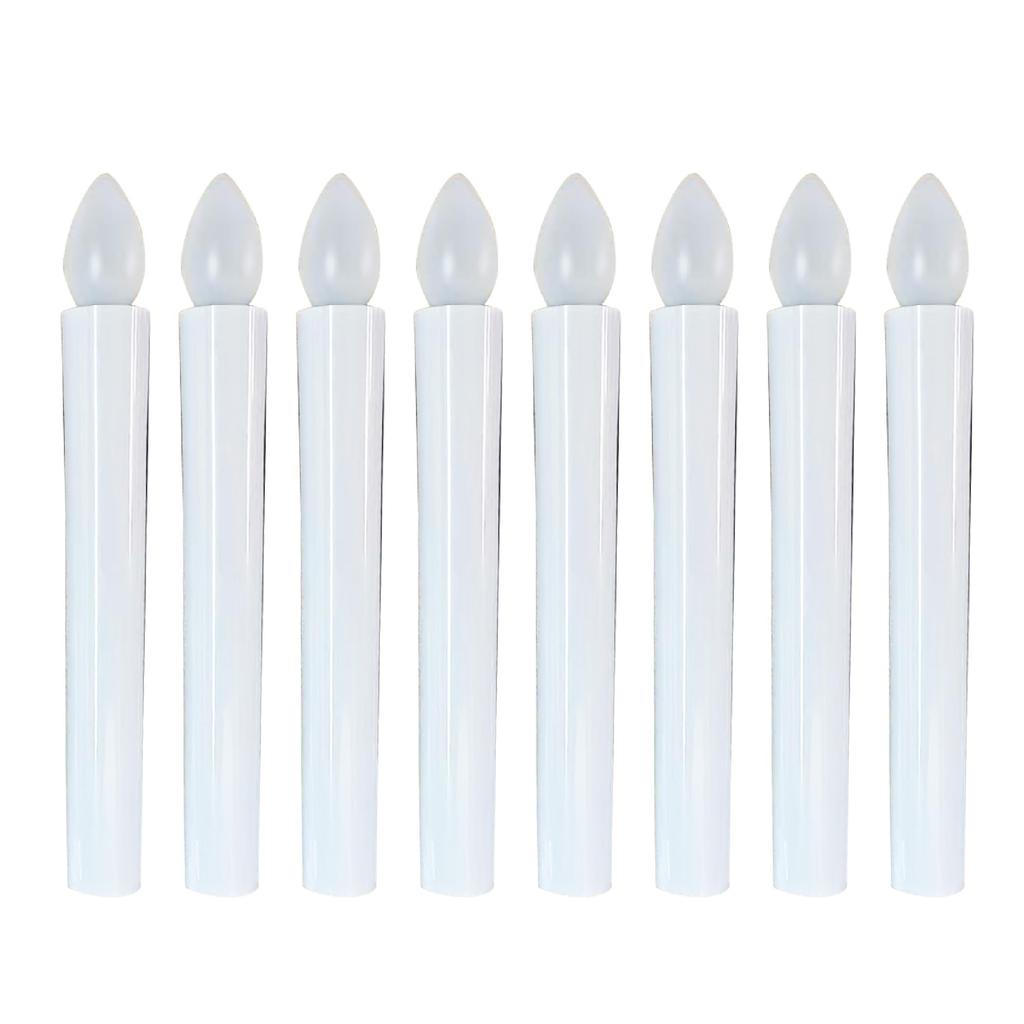 Felimoa LED Candles, Electronic Candles, Dry Type, Candlestick, Buddhist Altar Candle (8-pack)