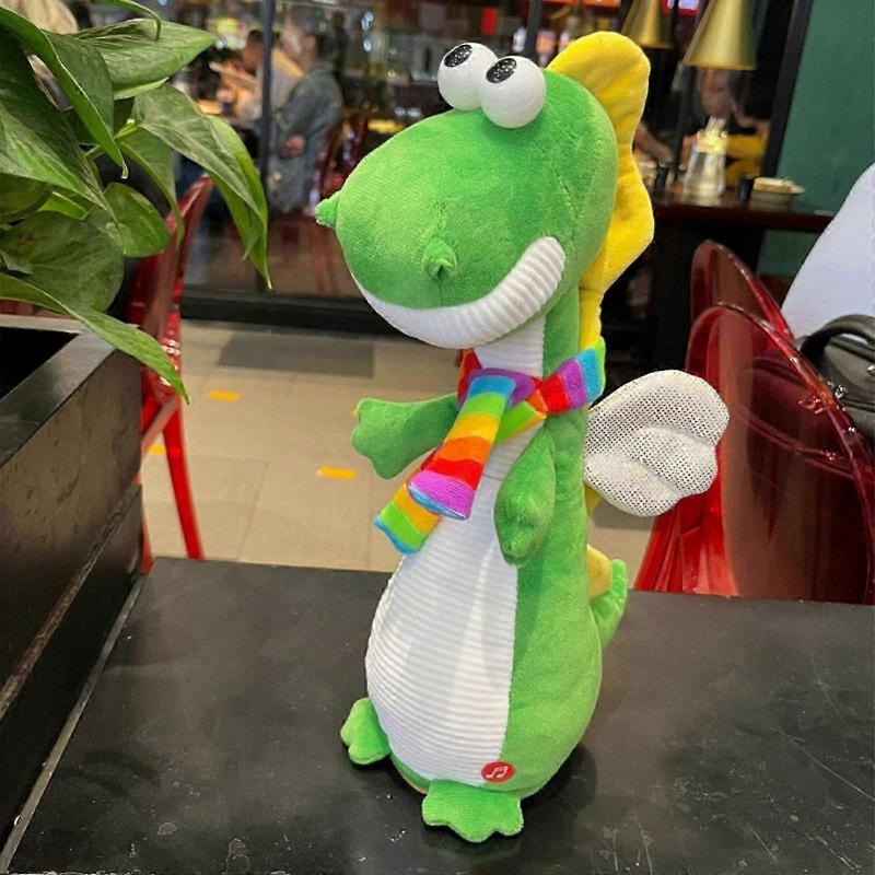 Dinosaur Electrics Toys Interactive Dinosaur Toy Musical Plushs Dinosaur s Wiggling Dinosaur Toy Rechargeable Dinosaur Toy Cute Dinosaur Plu