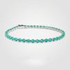 Heißer Verkauf 925 Silber Armband, Damen Paraiba Farbe Tennisarmband, Damen Frisch Hochwertiger Ewiger Schmuck