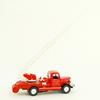 Die-cast Metal Pull-Back Miniature Car Die-cast Classic Fire Truck (Silver Ladder Truck)