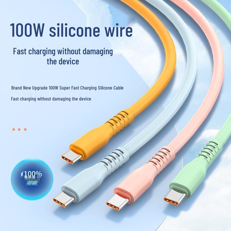 Thickened 120W Liquid Silicone 6A Android Fast Charging Cable - Super Fast Charge
