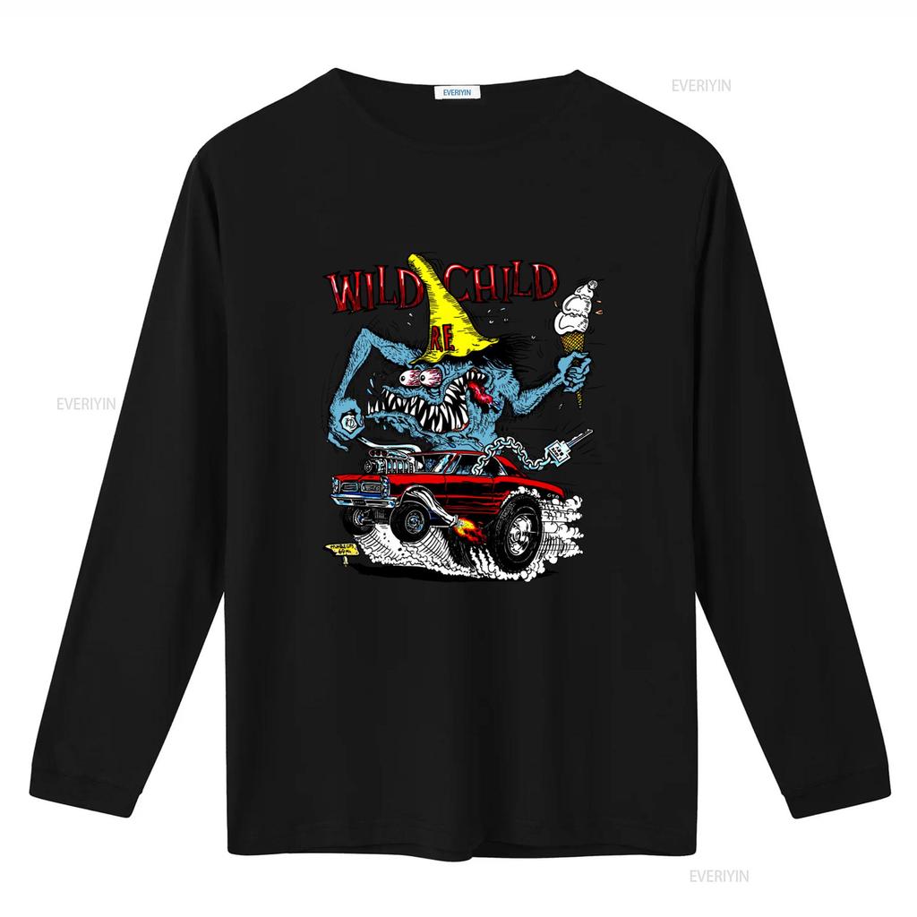 Ed Big Daddy Roth Rat Fink Hot Rod Wild Child T Shirt for S 5XL US Fanmade Grey vintage Washed Comfortable streetwear
