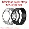 Advanced Stainless Steel Modification Kit For Swatch X AP Royal POP Pocket Watch To Wristwatch Conversion Bracelet