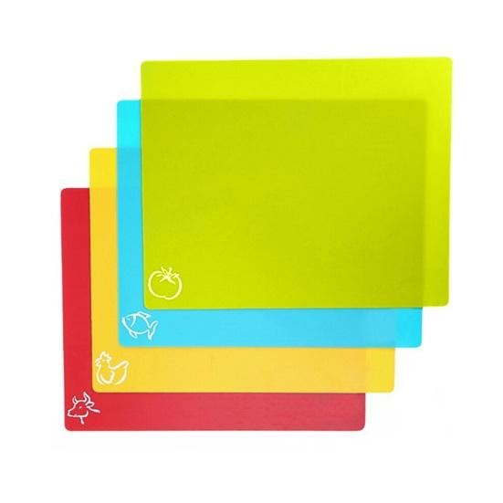 4Pcs Portable Cutting Board Rectangle Outdoor Camping Picnic Food Grade