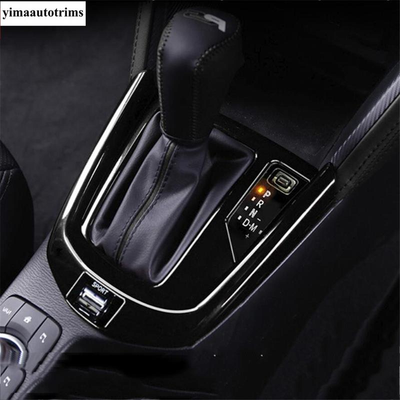 Right Hand Drive Central Control Shift Gear Panel Frame Decoration Cover Trim For Mazda 2 Demio / CX-3 CX3 2015-2018 Accessories