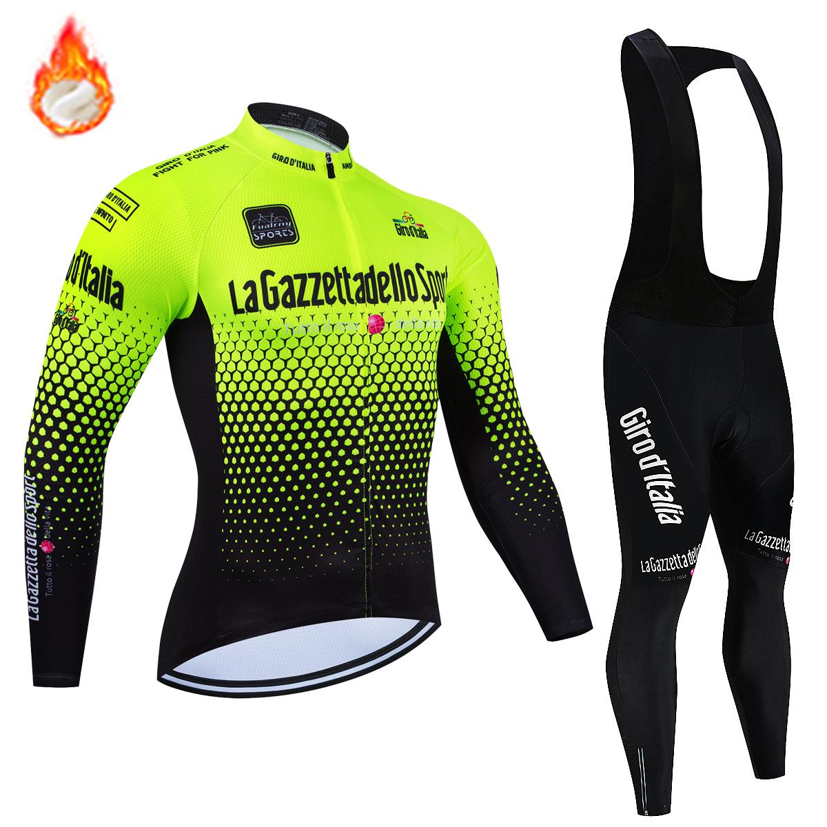 Men`s Winter Thermal Fleece Cycling Jersey