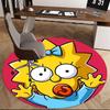 Maggie Simpson,Bow Tie Chair mat Round Rug Office carpet, Non slip, Suitable for Living Rooms, Bedrooms,Decor1205823a