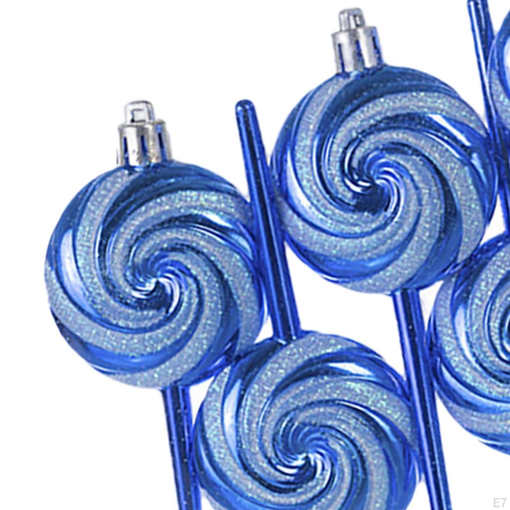 Christmas Candy Lollipop Set Hanging Ornaments Charm Pendants for Party Wedding