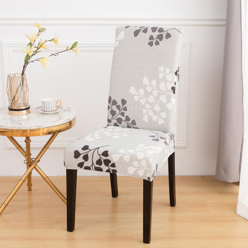 Dining Room Chair Cover Elastic Print Kitchen Parsons Chair Covers Spandex Chair Decorative Furniture Protective Cover