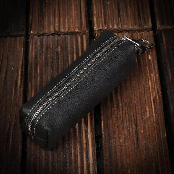 Genuine Cow Leather Men Women Key Bag Women Housekeepers Purse Key Chainwallet CLE
