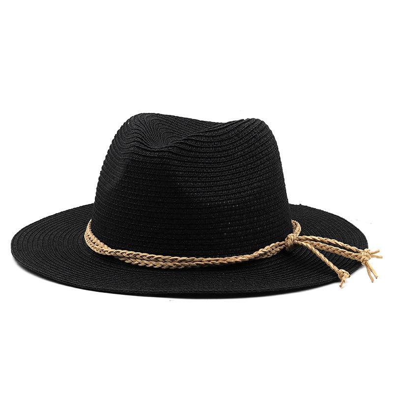 eBay straw hat top hat women's outdoor beach sunscreen sunshade jazz hat