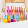 New Set of 15 Watercolor Makeup Brushes, Multi-color Portable Beauty Makeup Tools