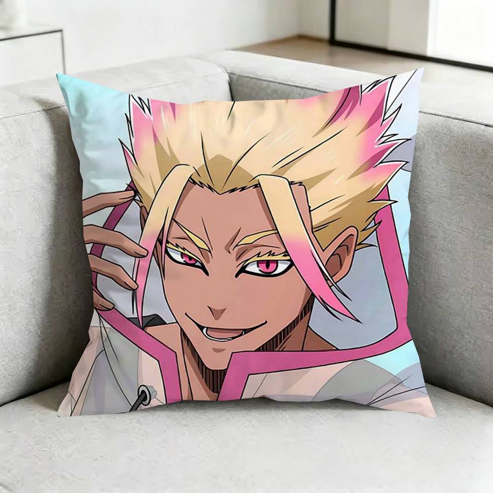 Blue Lock SShidou RRyusei Square DoubleSided printed Pillow Case Bedroom Bedside Pillow Sofa Cushion Cover Gift