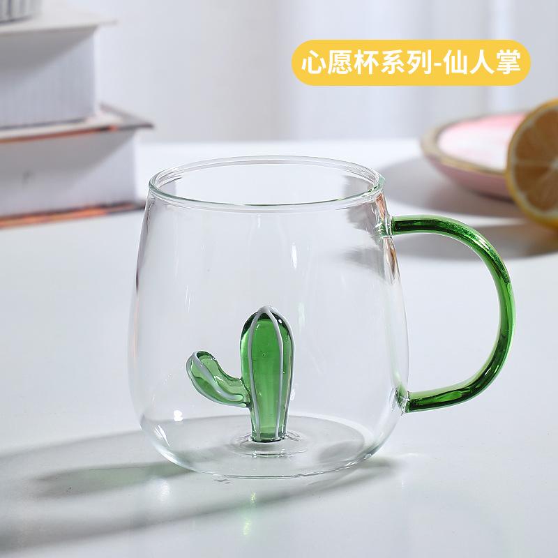 400 ml 3D-Wasserglas, Cartoon-Tierform, Glastasse, Kaffeetasse, kreatives Design, Modellierung, süßes Trinkglas, Wasserbecher, Geschenk für Liebhaber
