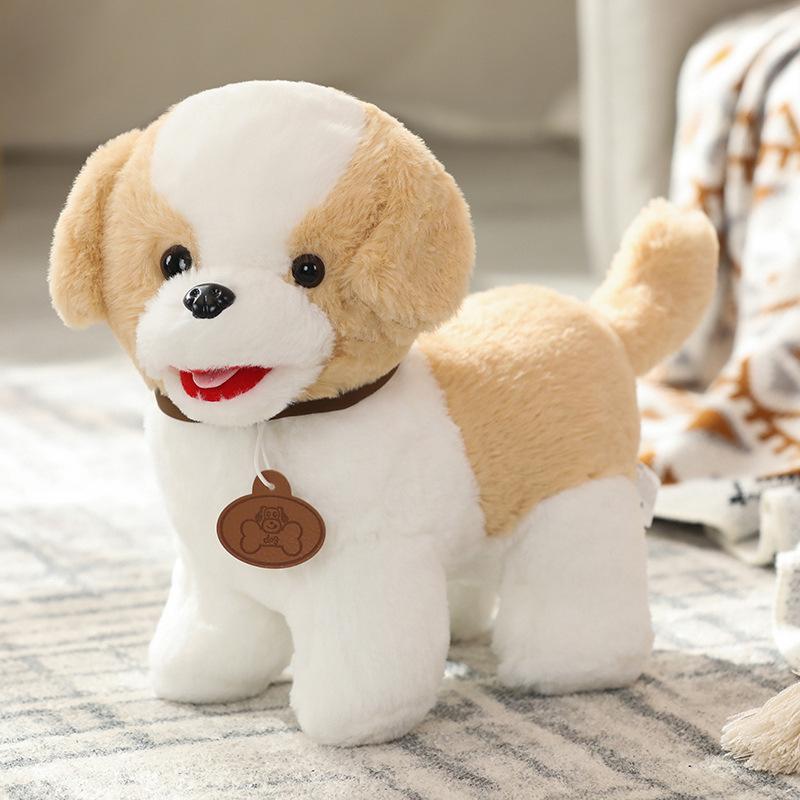 Cute Simulation Puppy Dog Doll Plush Toy Standing Teddy Dog Husky Doll Children Soothing Rag Doll