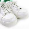 Great LOUIS VUITTON Low cut sneakers LV logo leather white leather Women 37 Used