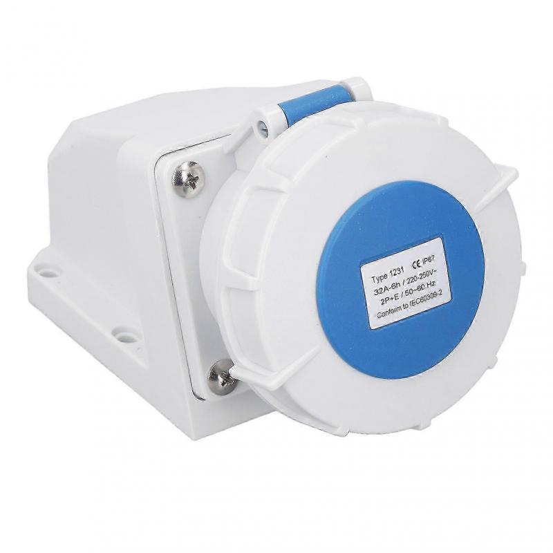 Soclu conector industrial 32A 2P+E Montat la suprafață Soclu impermeabil IP67 Conector industrial 220 - JA