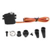 RC Car Metal Micro Servo Low Noise Waterproof Stable Metal Gear Micro Servos with 25T Buffer Servo Arm for RC Cars Black