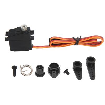 Carro RC Servo Micro de Metal Baixo Ruído À Prova D'água Estável Micro Servos com Braço Servo Buffer 25T para Carros RC Preto
