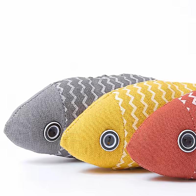 Cat Toy Simulation Fish Cat Mint Toy Tear Resistant and Wear-resistant Cat Chew Toy Cat Pillow Cat Sports Kick Toy