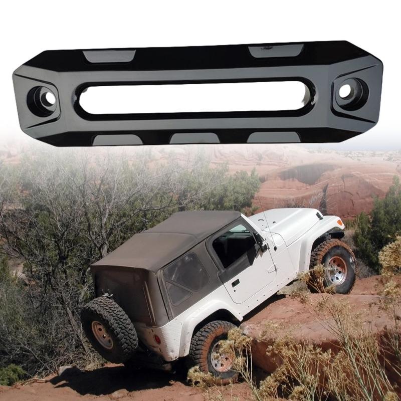 High Strength 10inch Aluminum Hawse Fairlead for Smooth Operation of Synthetic Winch Rope Reliable Offroading Recovery