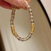 Fashionable Baroque Style Transparent Bead Bracelet, Light Luxury Niche Design Bracelet, Fashionable Bracelet
