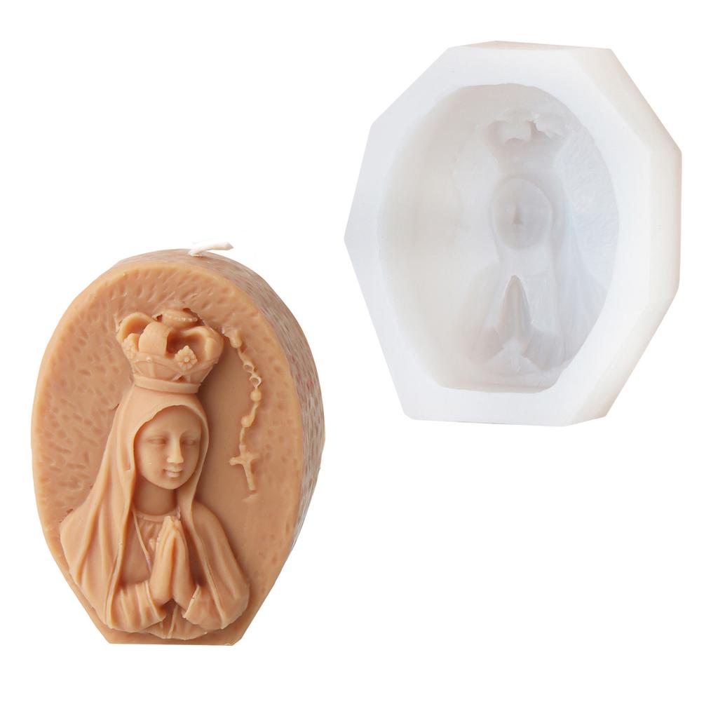 Religious Family Silicone Candle Molds for Candle Soap Christmas Decoration Epoxy Resin Silicone Molds for Art Craft