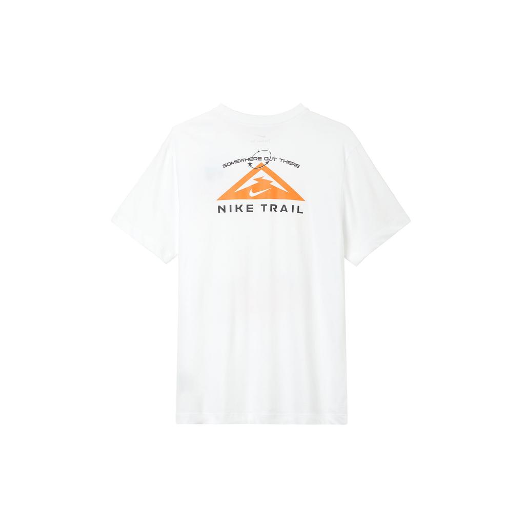 Nike Trail Dri-Fit Scenic Print Crew Neck Short Sleeve T-Shirt Men Tops White FD0121-100