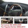 For Toyota Harrier 2004-2013 Lexus RX RX300 RX330 RX350 2004-09 Car Dashboard Cover Dash Mat Sunshade Pad Rug Carpet Accessories