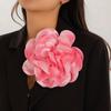 Ingemark 20CM Exaggerated Multilayer Satin Rose Flower Brooch for Women Wed Bridal Elegant Party Pin Jewelry Accessories Gift
