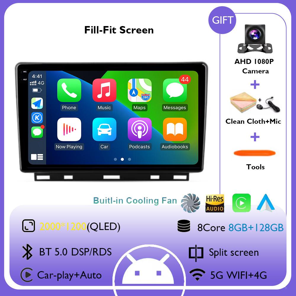 For Renault Clio 5 Lutecia 2019 - 2021 Android 14 Auto Car Radio Multimedia Video Player GPS Navigation Carplay Wifi 360 Camera